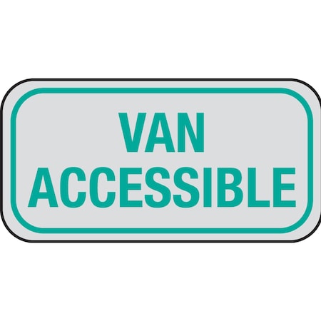 Hy-Ko Van Accessible Reflective Sign 6" x 12" A20083